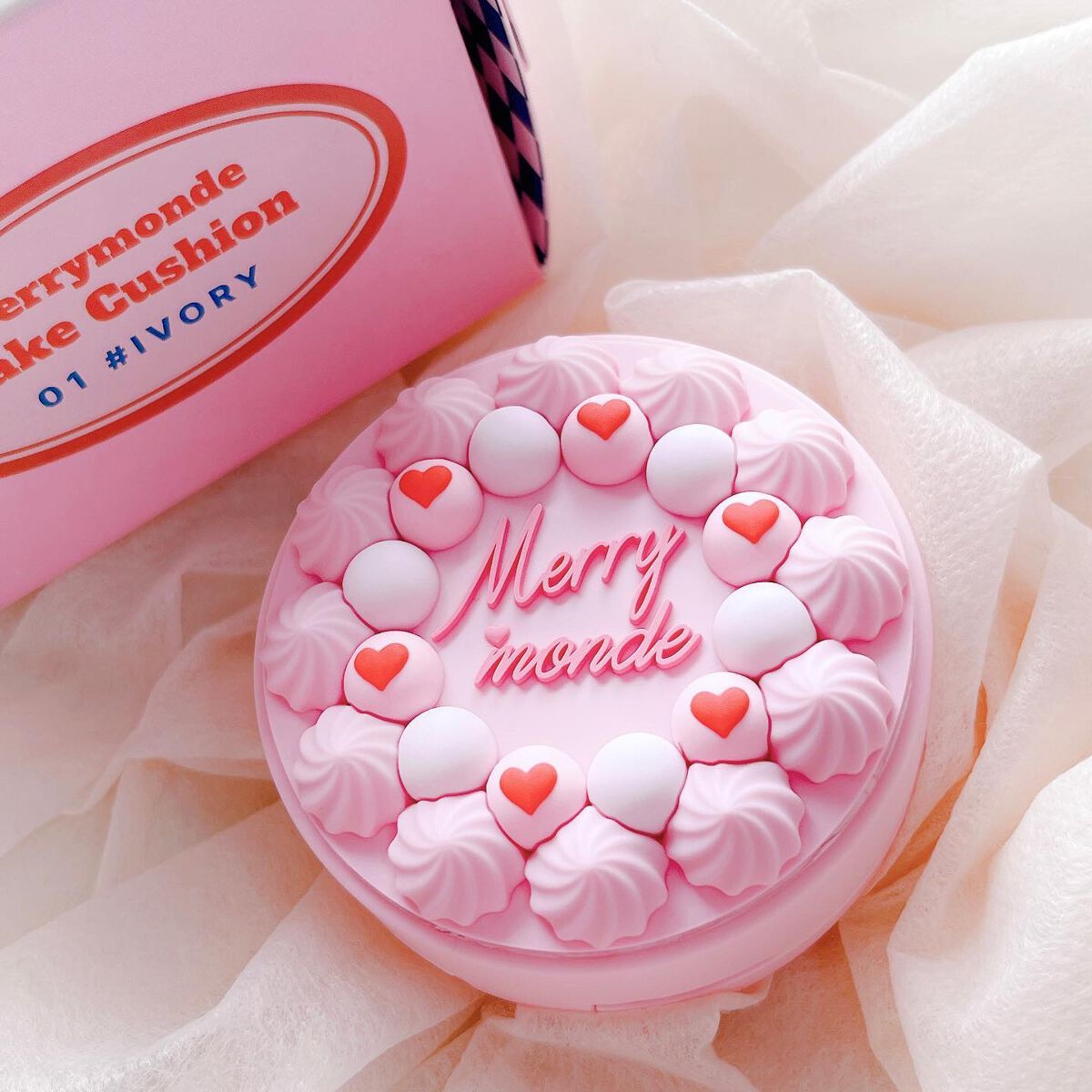 ハッピーユアデイクッション/Merrymonde/クッションファンデーションを使ったクチコミ(2枚目)