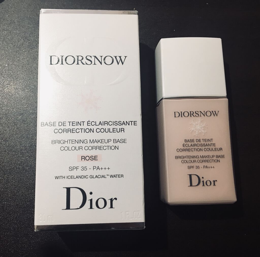 【旧】スノー メイクアップ ベース UV35 SPF35／PA+++ ローズ シェード/Dior/化粧下地を使ったクチコミ（1枚目）