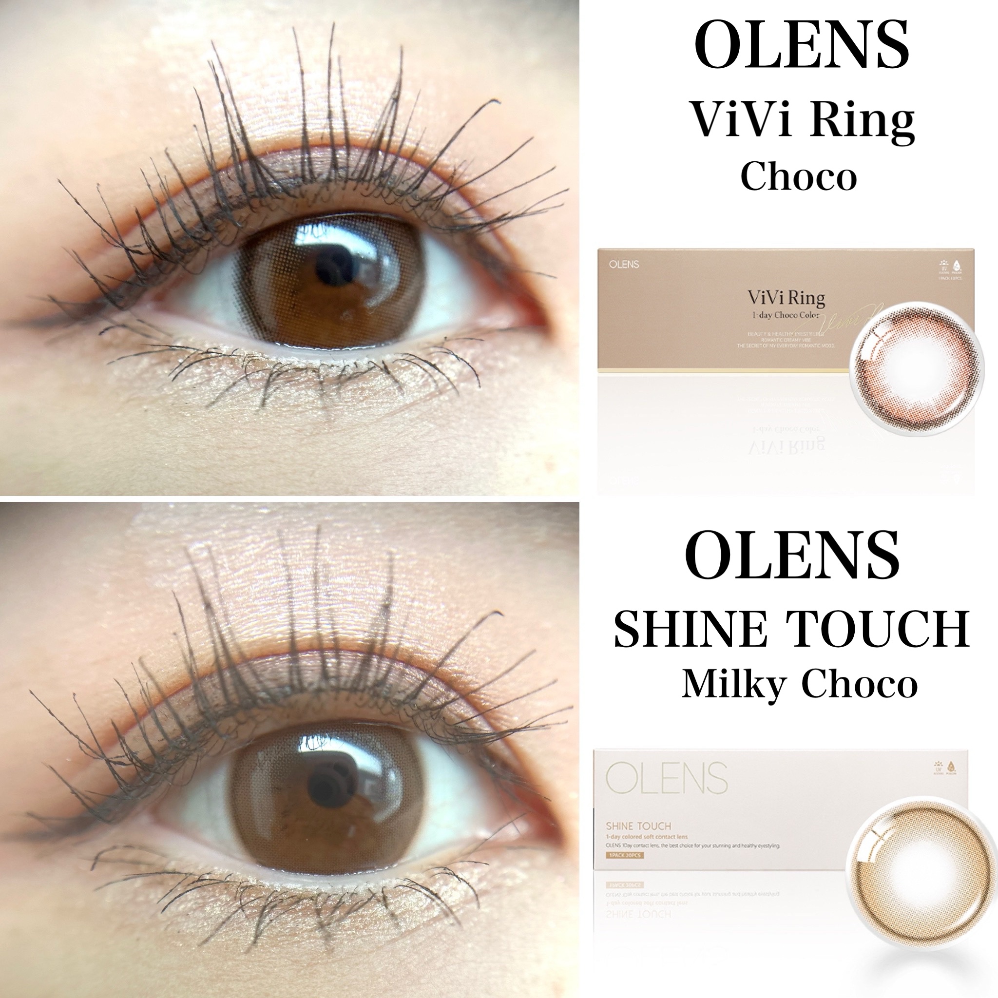 ViVi Ring 1day/OLENS/ワンデー（１DAY）カラコンを使ったクチコミ（2枚目）