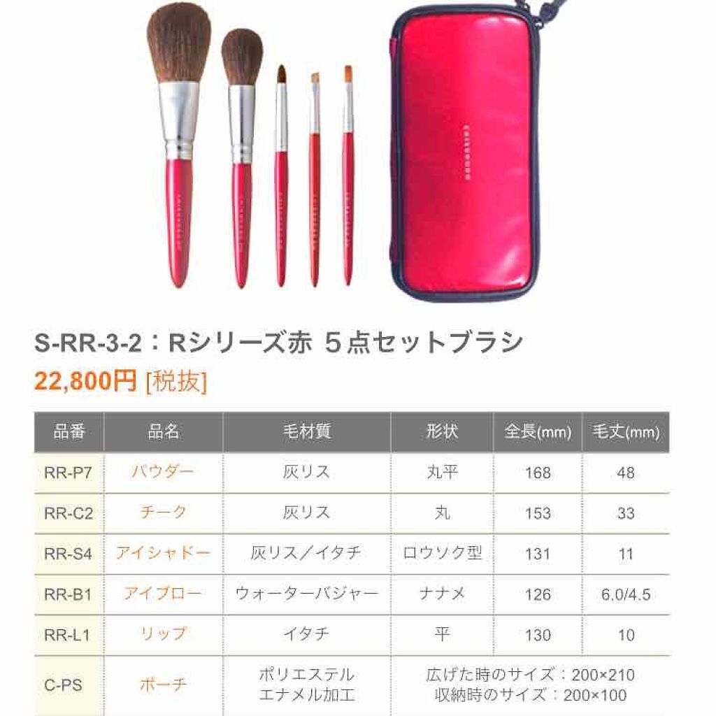 セットブラシ/竹宝堂/メイクブラシを使ったクチコミ(4枚目)