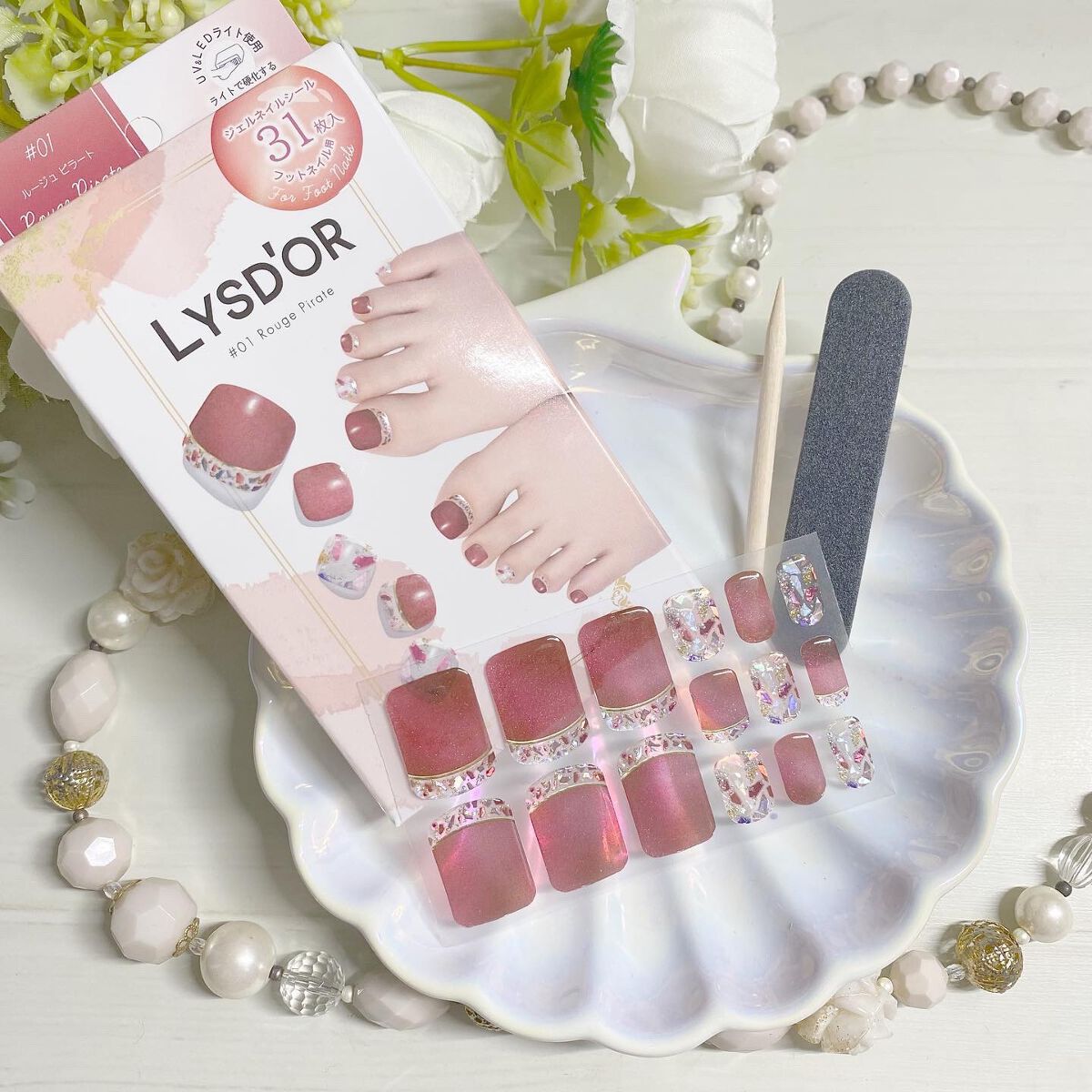 セミキュアジェルネイルシール ハンド用/LYSD’OR/ネイルシールを使ったクチコミ（3枚目）