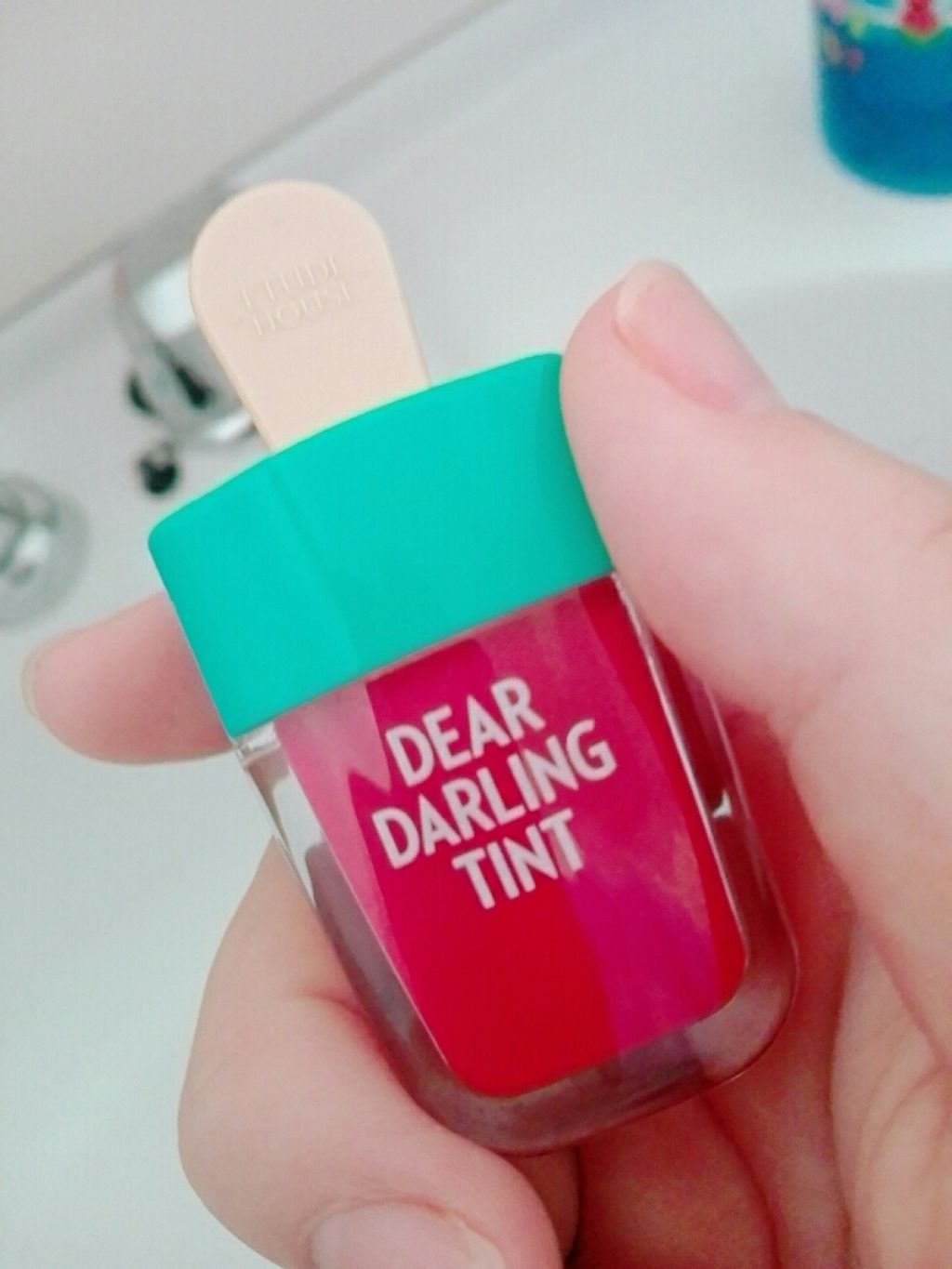 ディアダーリン ウォータージェルティント （アイスティント）/ETUDE/口紅を使ったクチコミ（1枚目）