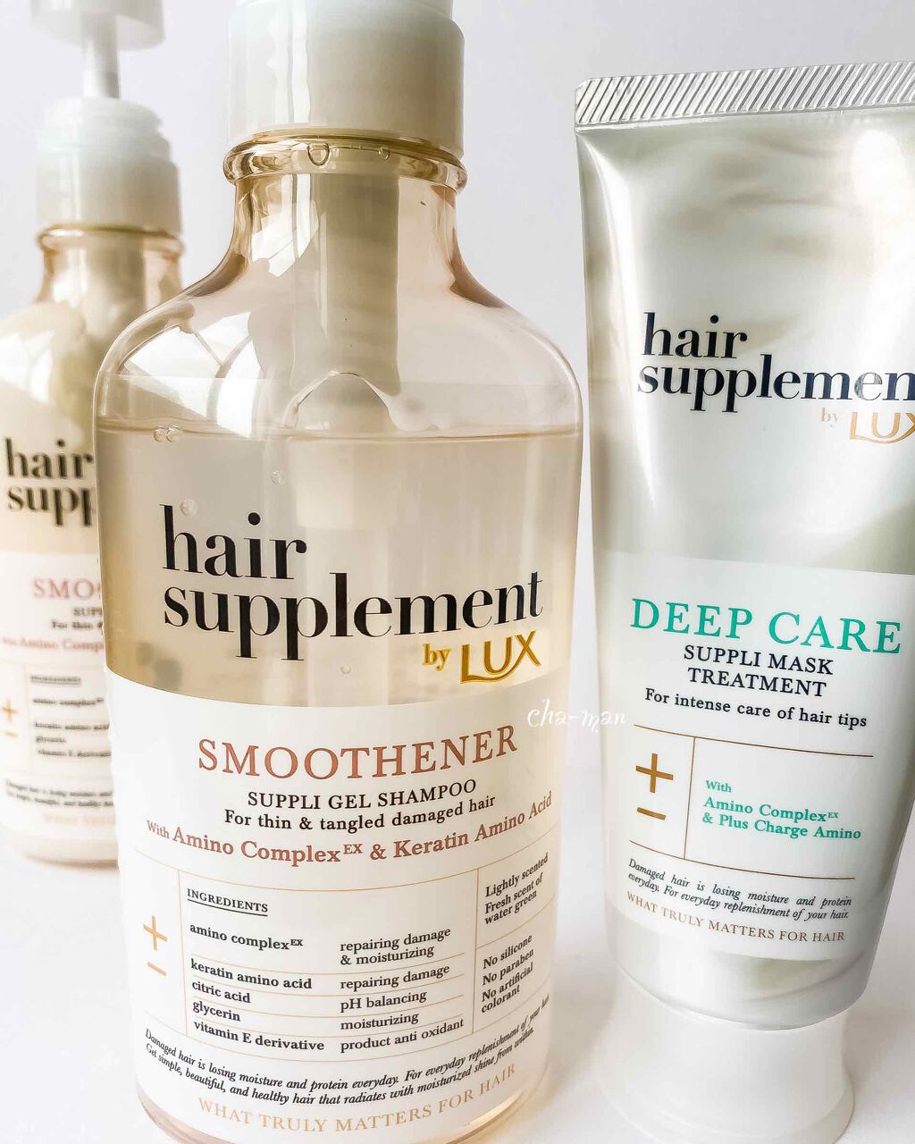 ヘアサプリ スムースナー サプリジェルシャンプー／サプリトリートメント/LUX/市販シャンプーを使ったクチコミ（1枚目）