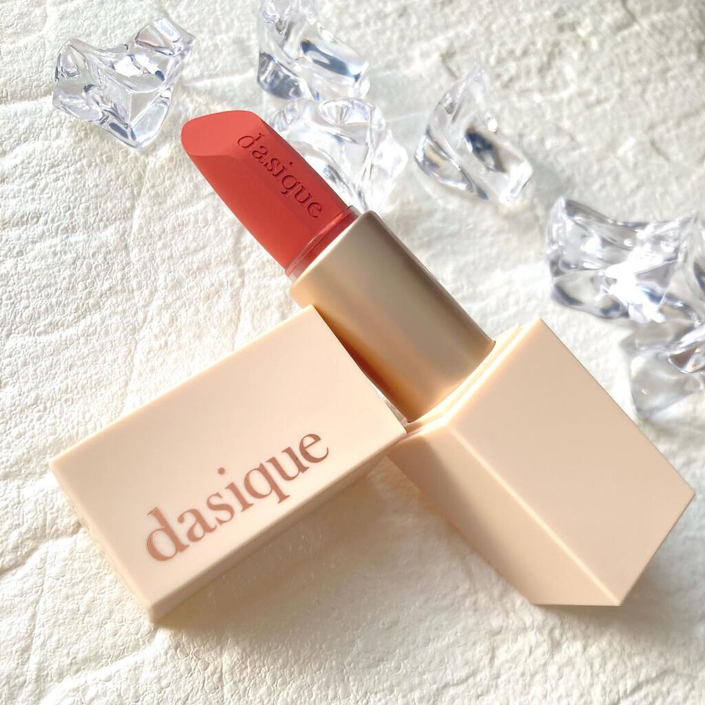 ソフトベルベット リップスティック 02 メープルラテ/dasique/口紅を使ったクチコミ（2枚目）