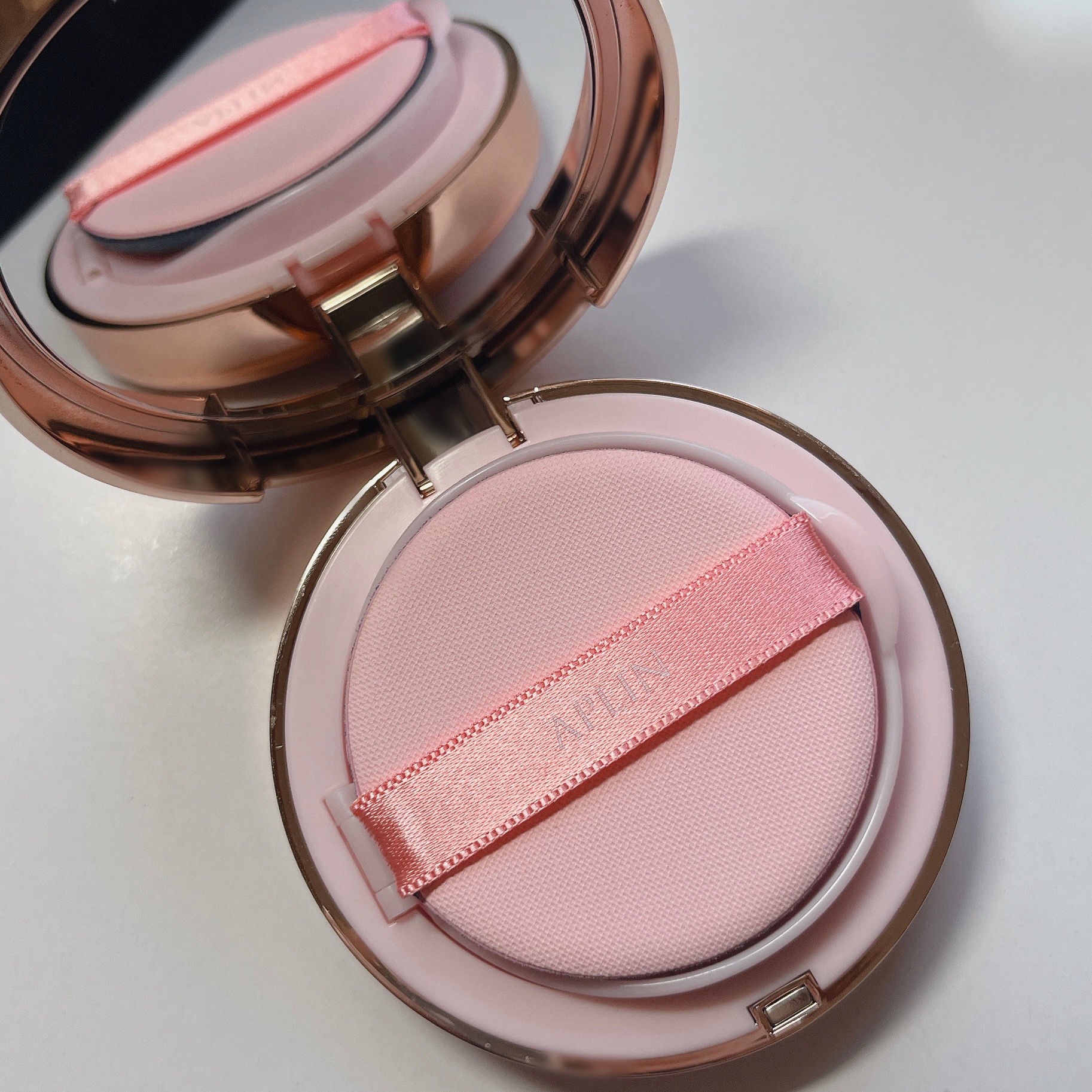 ピンクティーツリーカバープライマークッション/APLIN/クッションファンデーションを使ったクチコミ（3枚目）