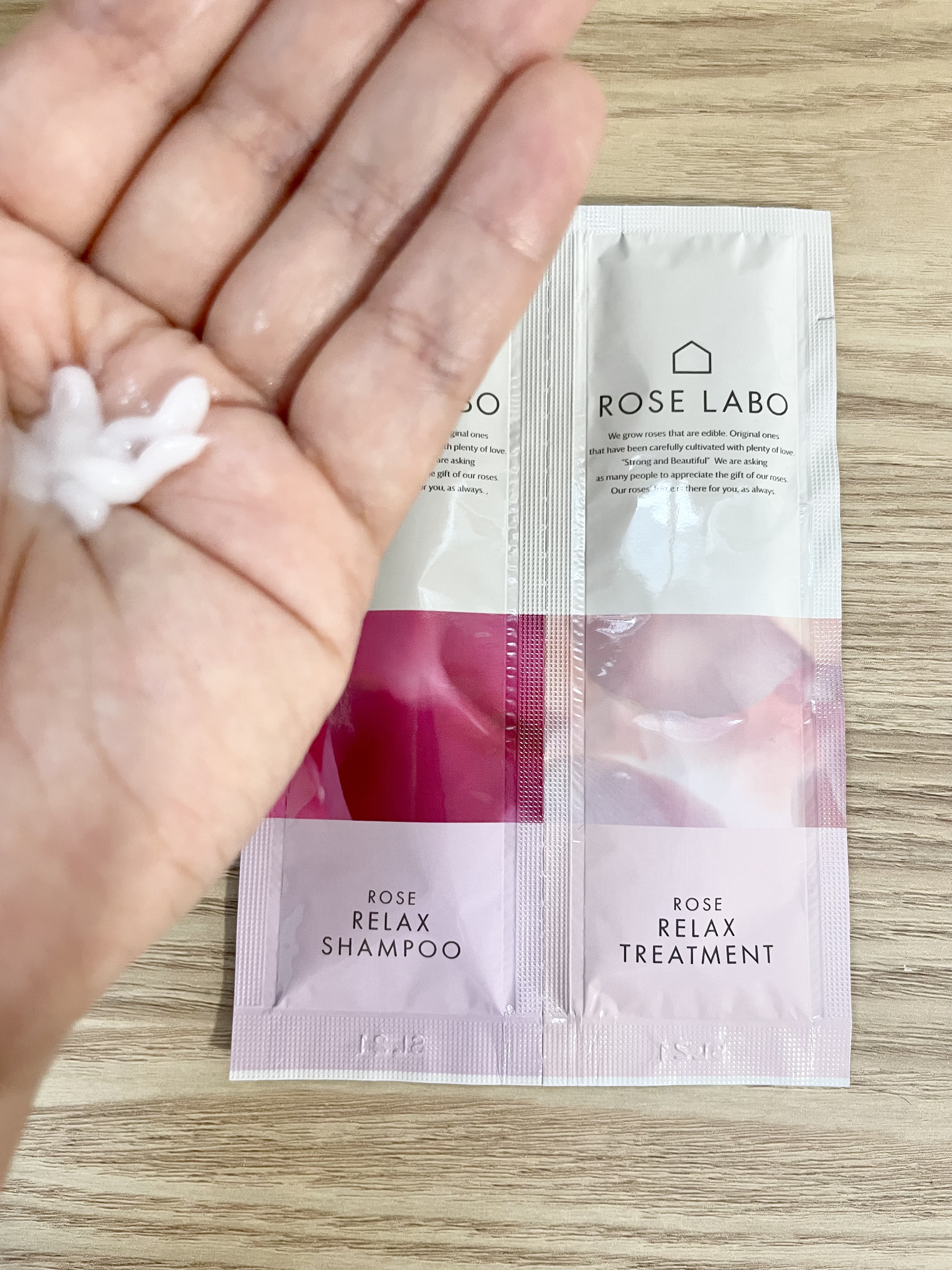 ローズリラックスシャンプー&トリートメント トライアル 1回分/ROSE LABO/市販シャンプーを使ったクチコミ（3枚目）