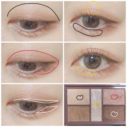 パーフェクトスタイリストアイズ/キャンメイク/アイシャドウパレットを使ったクチコミ(5枚目)