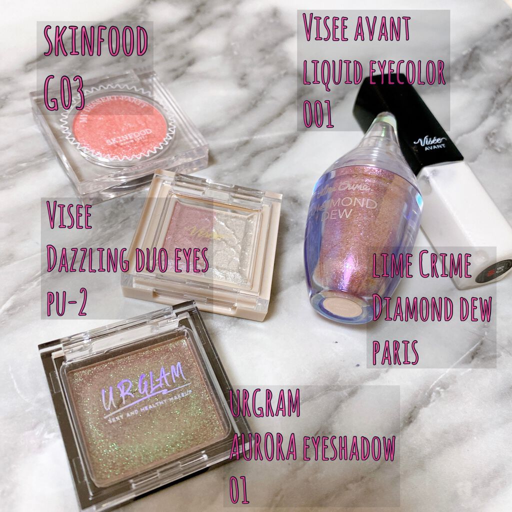 DIAMOND DEW  LIQUID GLITTER EYESHADOW/Lime Crime(海外)/リキッドアイシャドウを使ったクチコミ（2枚目）