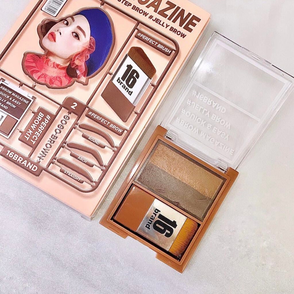 BROW MAGAZINE/16BRAND/パウダーアイブロウを使ったクチコミ(2枚目)