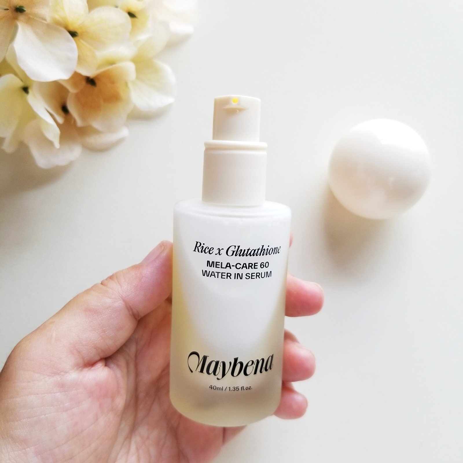 ライスX グルタチオン メラケアー60 ウォーターインセラム/MAYBENA/美容液を使ったクチコミ（3枚目）