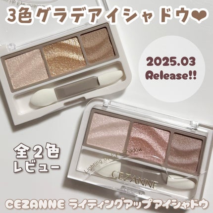 ライティングアップアイシャドウ/CEZANNE/アイシャドウを使ったクチコミ(1枚目)
