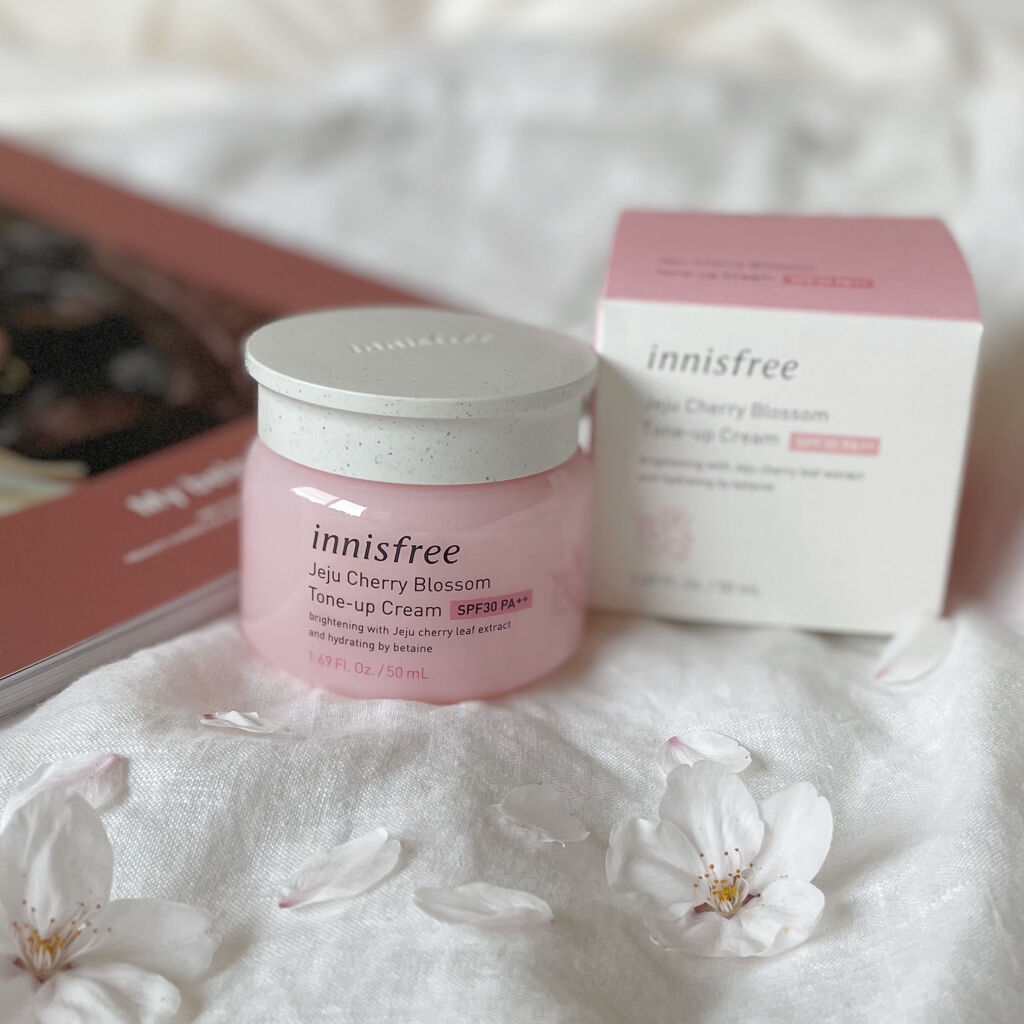 チェリーブロッサム トーンアップ クリーム UV/innisfree/フェイスクリームを使ったクチコミ（1枚目）