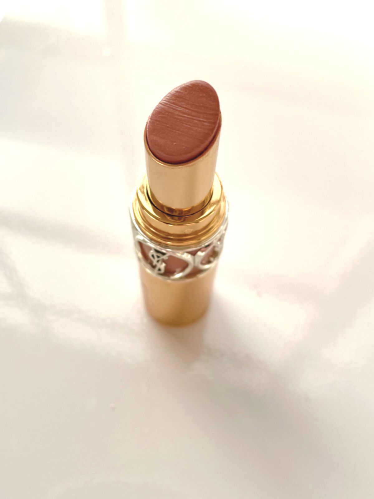 ルージュ ヴォリュプテ シャイン/YVES SAINT LAURENT BEAUTE/口紅を使ったクチコミ（2枚目）