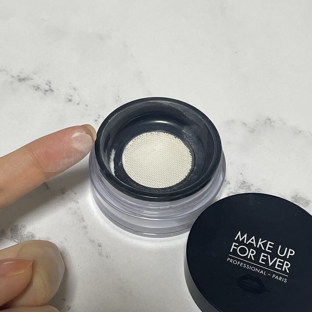 ウルトラ HD セッティングパウダー 2.0 バニラ(ミニサイズ)/MAKE UP FOR EVER/ルースパウダーを使ったクチコミ（2枚目）