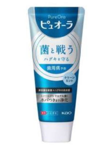 ピュオーラ 薬用ハミガキ クリーンミント 菌ごとまる洗い/花王/歯磨き粉を使ったクチコミ（1枚目）