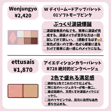 ベターザンパレット/rom&nd/アイシャドウパレットを使ったクチコミ(2枚目)