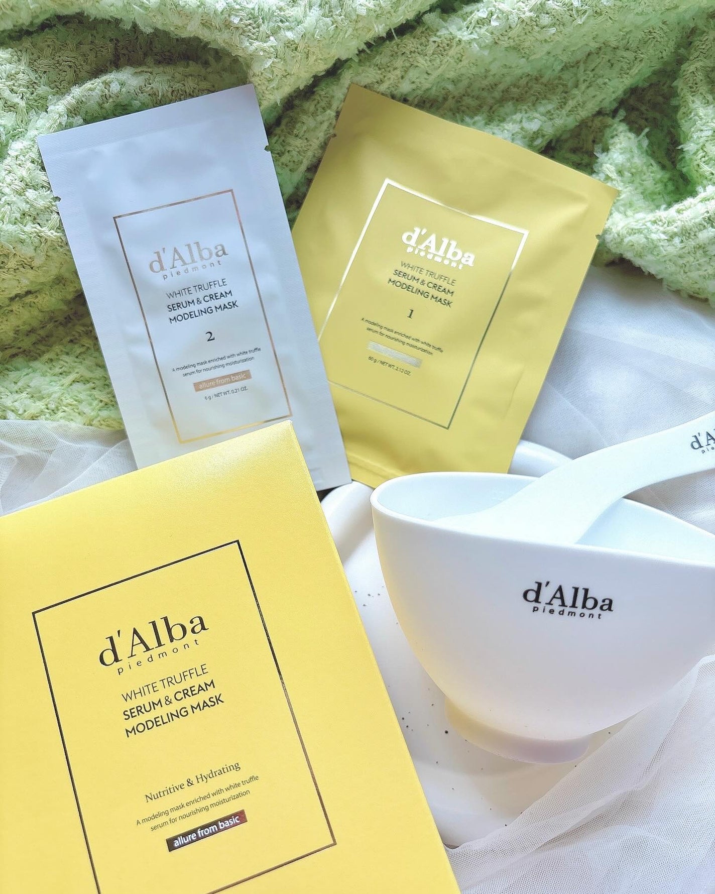 WHITE TRUFFLE SERUM & CREAM MODELING MASK/ダルバ/その他スキンケアを使ったクチコミ(2枚目)