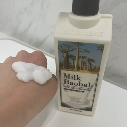 パフュームシャンプー/トリートメント (ホワイトムスク)/ミルクバオバブ/市販シャンプーを使ったクチコミ(4枚目)