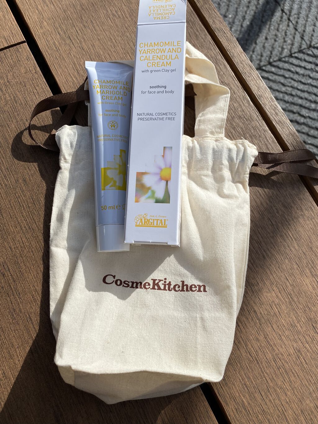 ブライトモイスチャライジング カモミールクリーム/ARGITAL/フェイスクリームを使ったクチコミ（2枚目）