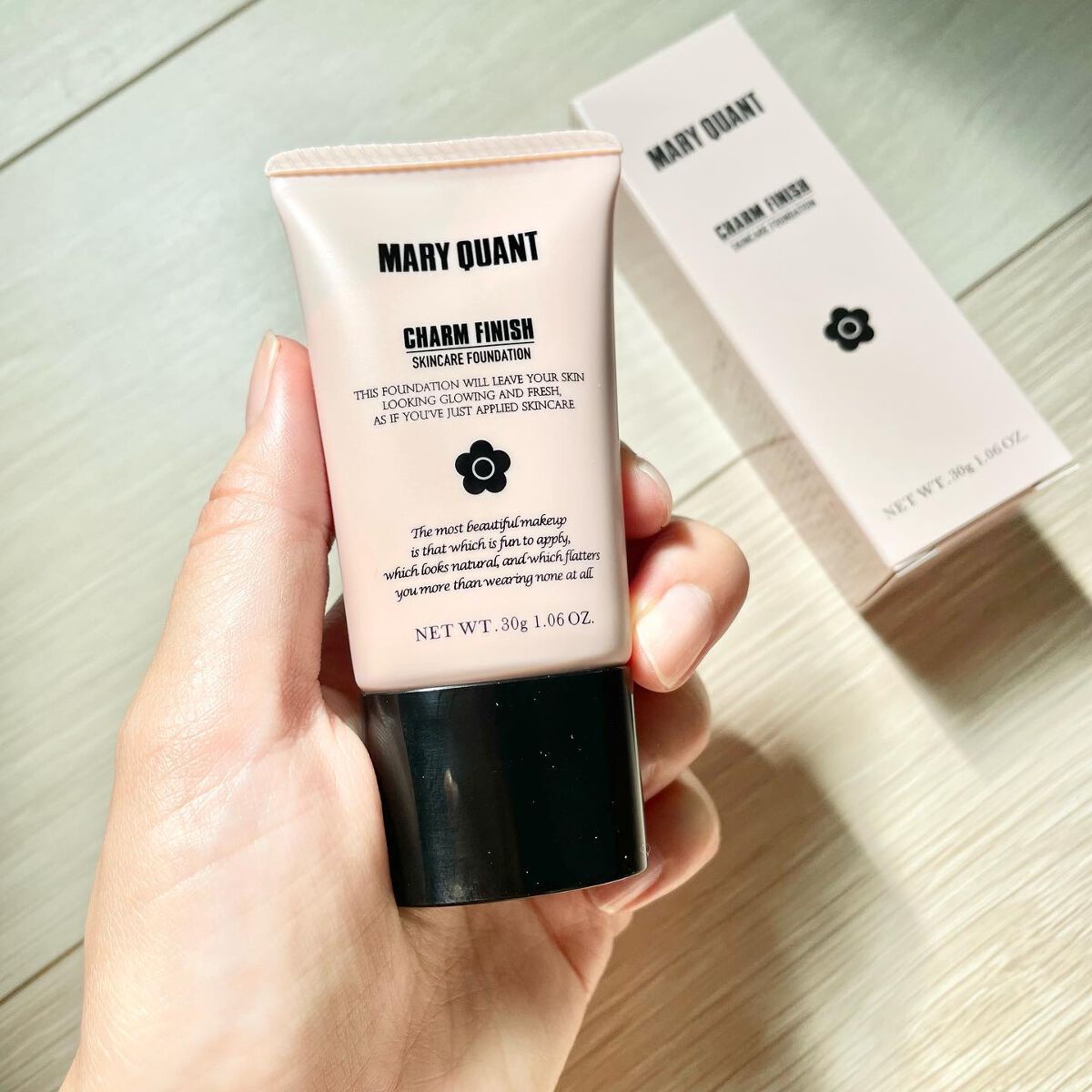 チャーム フィニッシュ  01 シルキーピンク/MARY QUANT/クリーム・エマルジョンファンデーションを使ったクチコミ（2枚目）