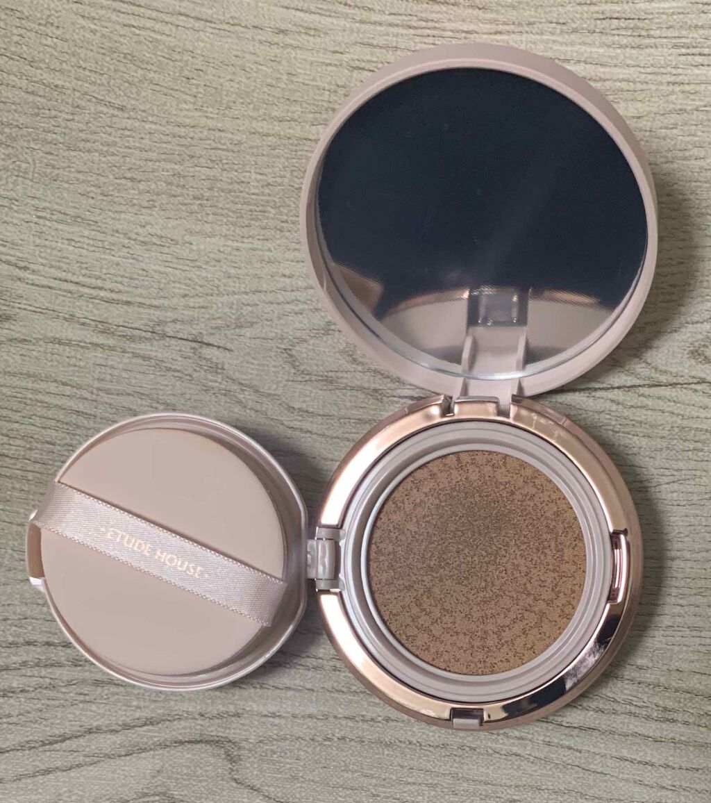 ダブルラスティング クッション サンド/ETUDE/クッションファンデーションを使ったクチコミ（2枚目）
