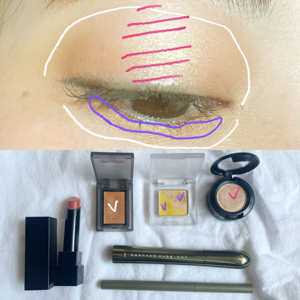 セルヴォーク ヴォランタリー アイズ/Celvoke/単色アイシャドウを使ったクチコミ（3枚目）