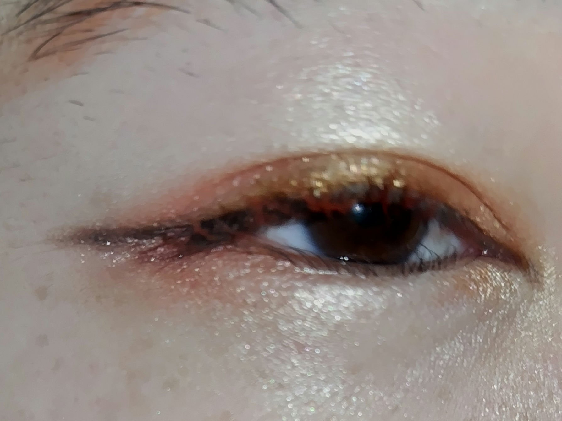 ヴィセ アヴァン シングルアイカラー 044 GYPSY GOLD/Visée/単色アイシャドウを使ったクチコミ（3枚目）