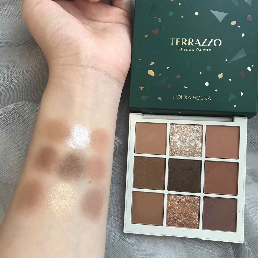 TERRAZZO Shadow palette/HOLIKA HOLIKA/アイシャドウパレットを使ったクチコミ(3枚目)