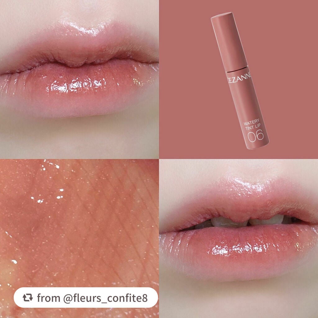 ウォータリーティントリップ/CEZANNE/リップティントを使ったクチコミ(4枚目)