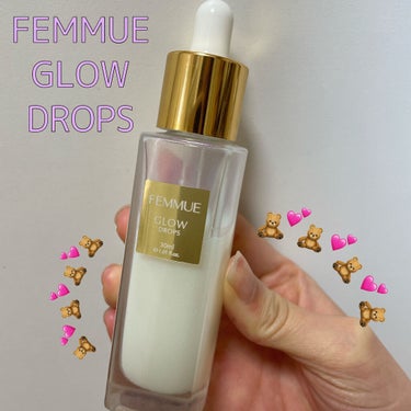 FEMMUE GLOW DROPS
美容液　30mL

愛用している美容液を紹介します！
ボトルかわいすぎて使う度に
テンションあがってます！♡

オイルと水分のバランスをを追求し、
保湿成分を高圧でリ