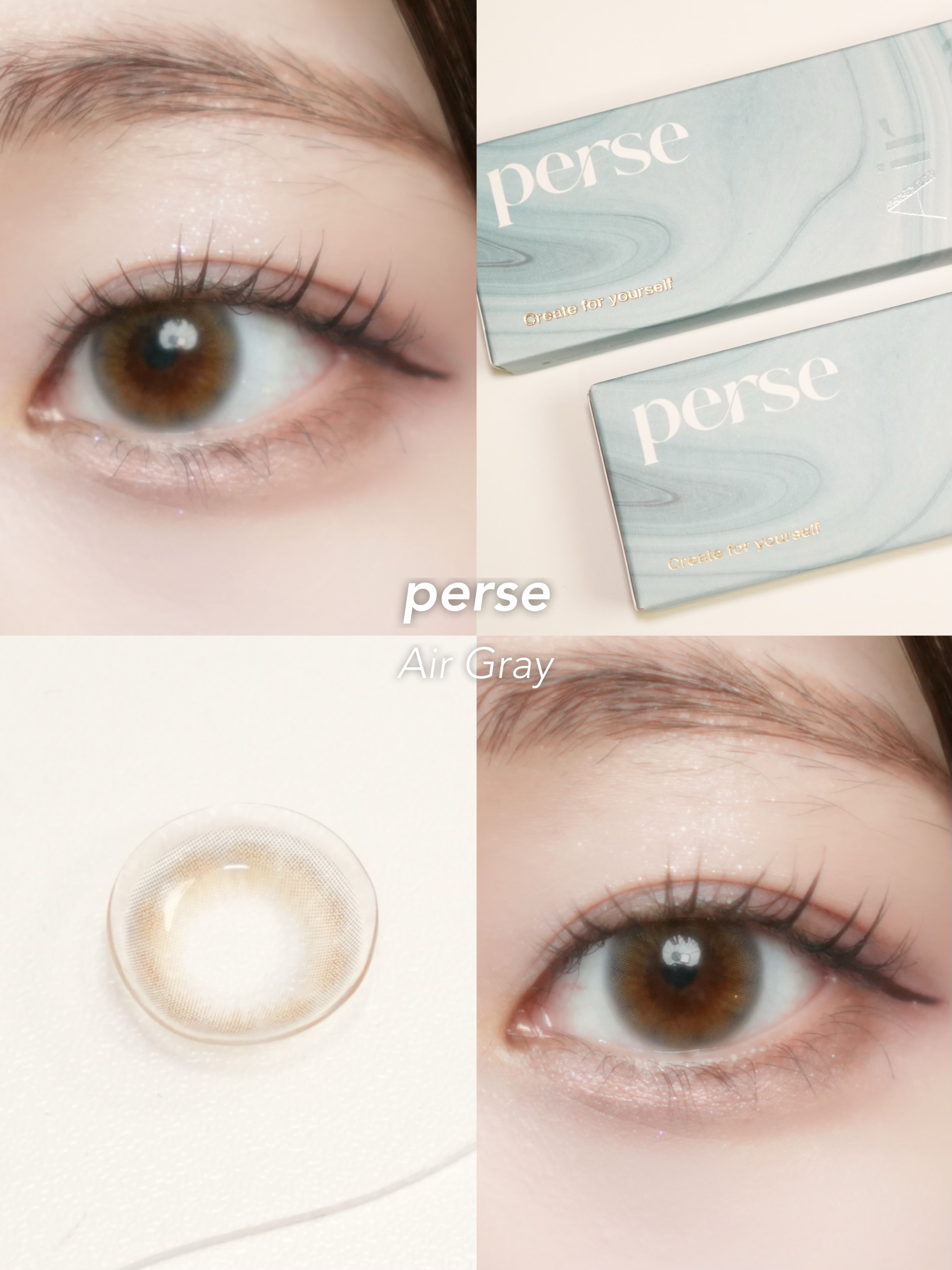 perse 1day エアーグレー/perse/ワンデー（１DAY）カラコンを使ったクチコミ（1枚目）