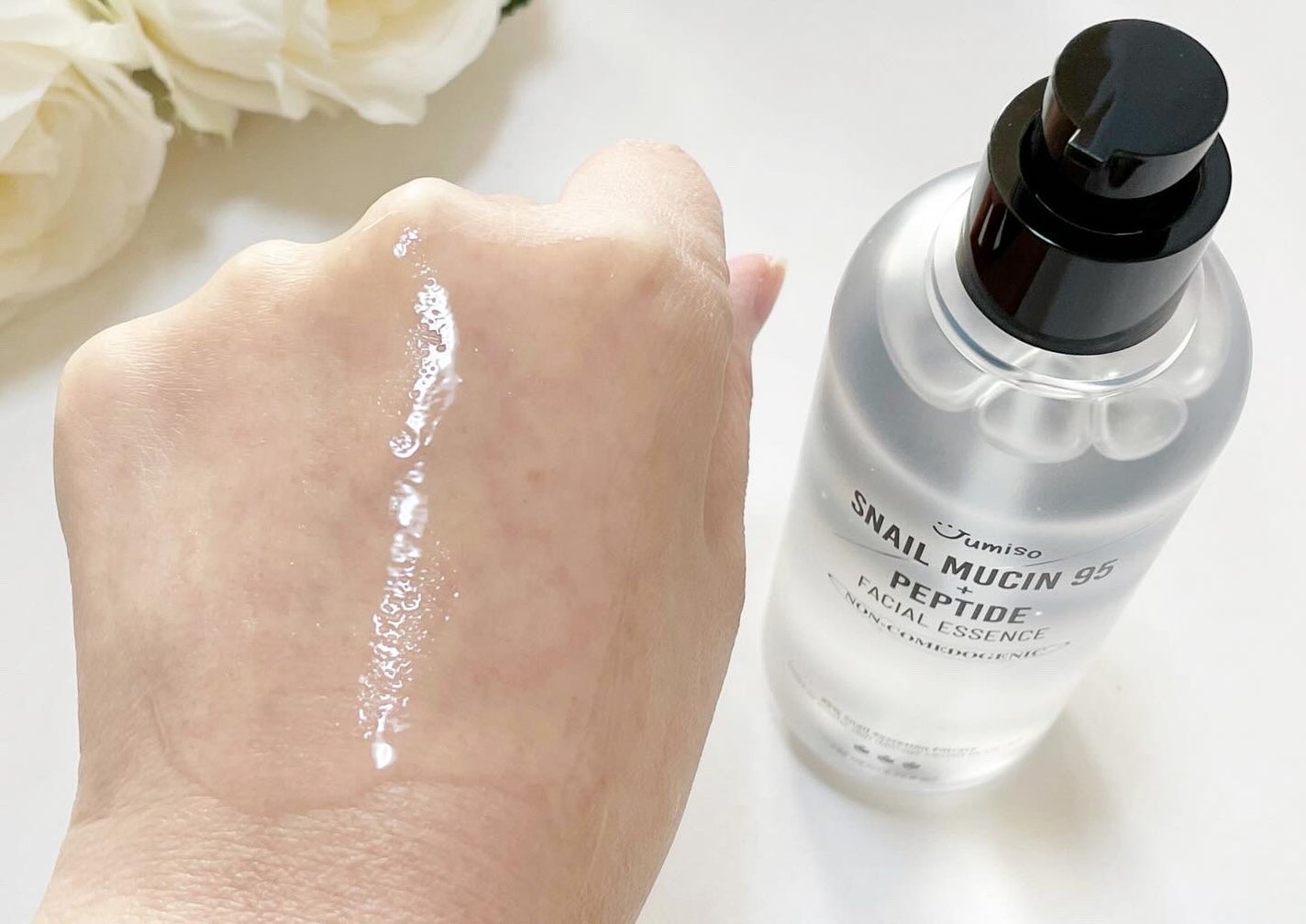 スネイルムチン95+ペプチドフェイシャルエッセンス/JUMISO/美容液を使ったクチコミ(3枚目)
