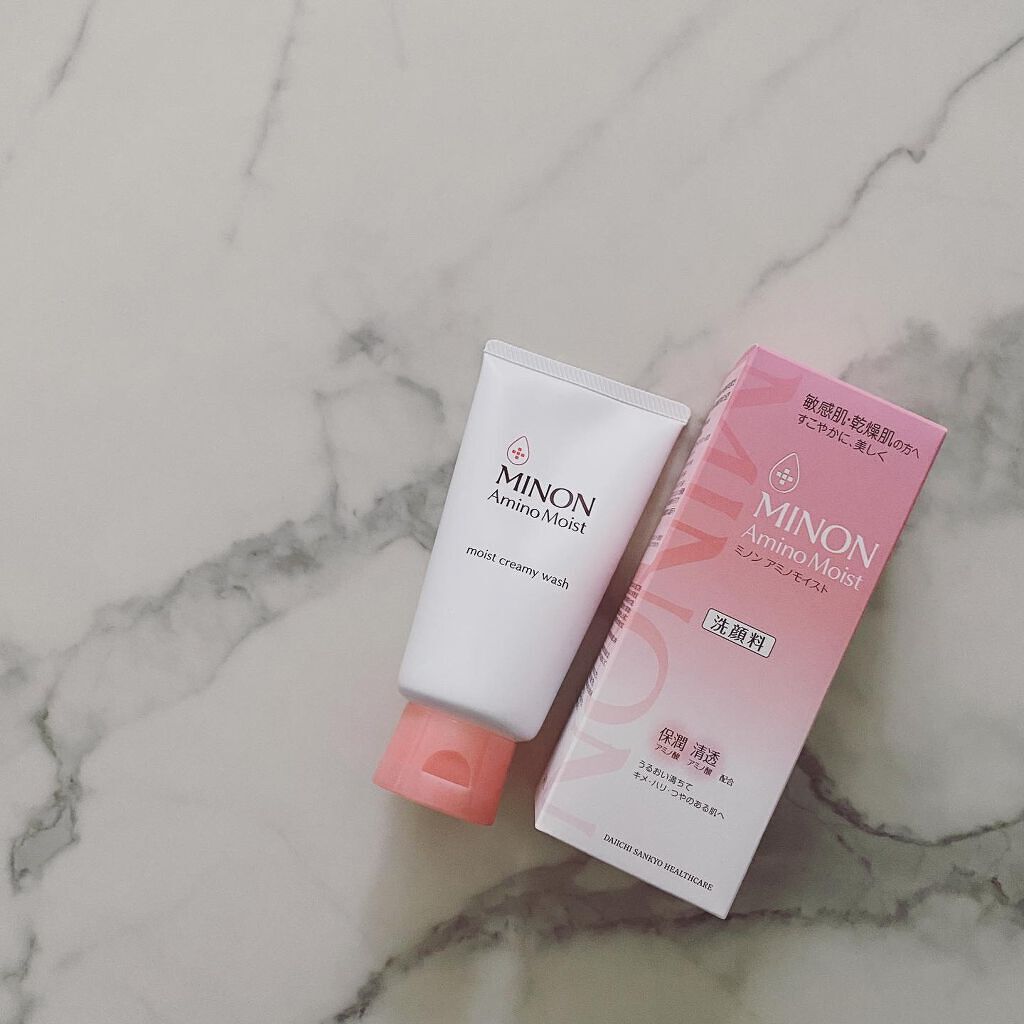 アミノモイスト モイストクリーミィ ウォッシュ/ミノン/洗顔フォームを使ったクチコミ（1枚目）