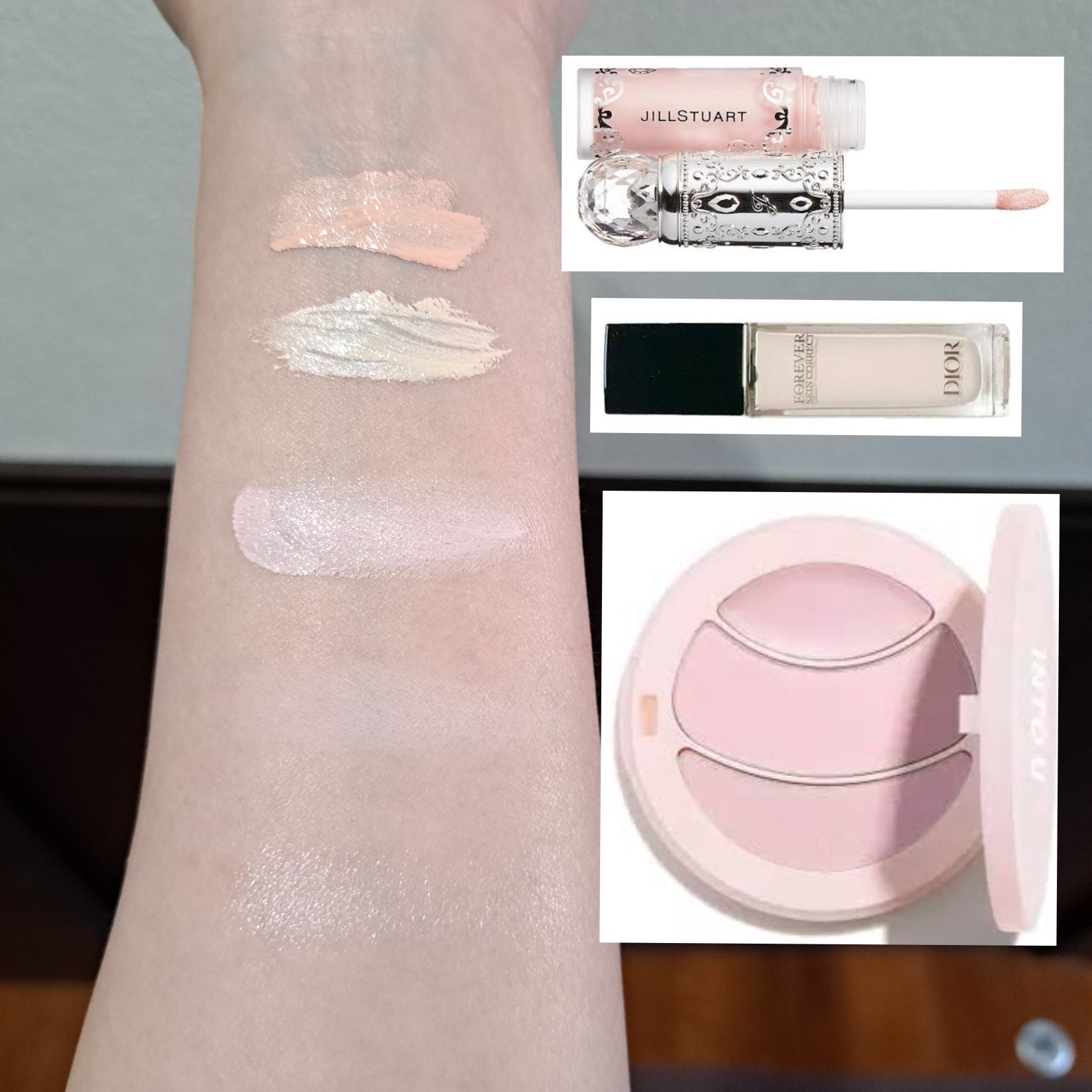 マルチファンクショナルハイライトパレット H03 ローズクォーツ/INTO U/ハイライトを使ったクチコミ（1枚目）