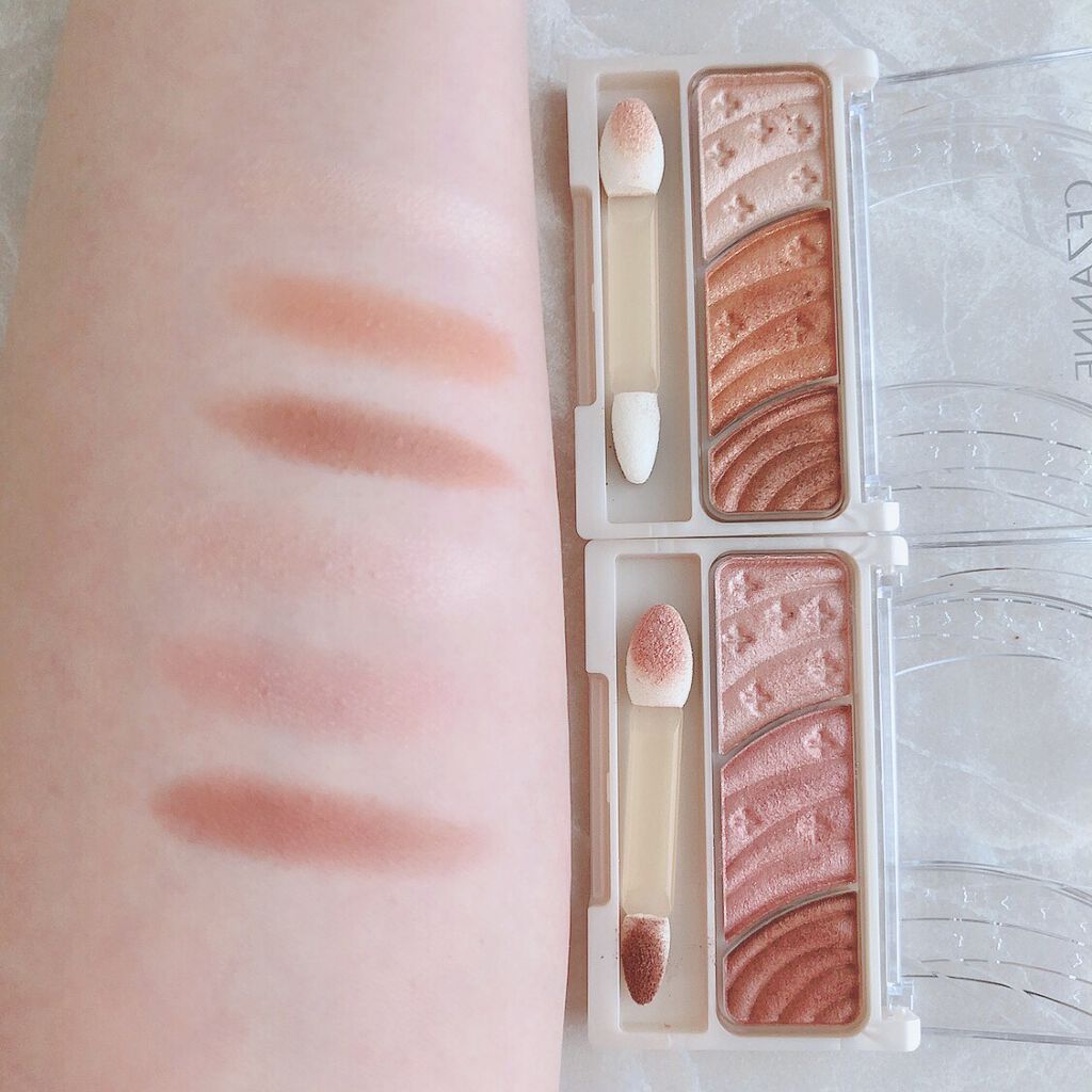 トーンアップアイシャドウ/CEZANNE/アイシャドウパレットを使ったクチコミ（2枚目）