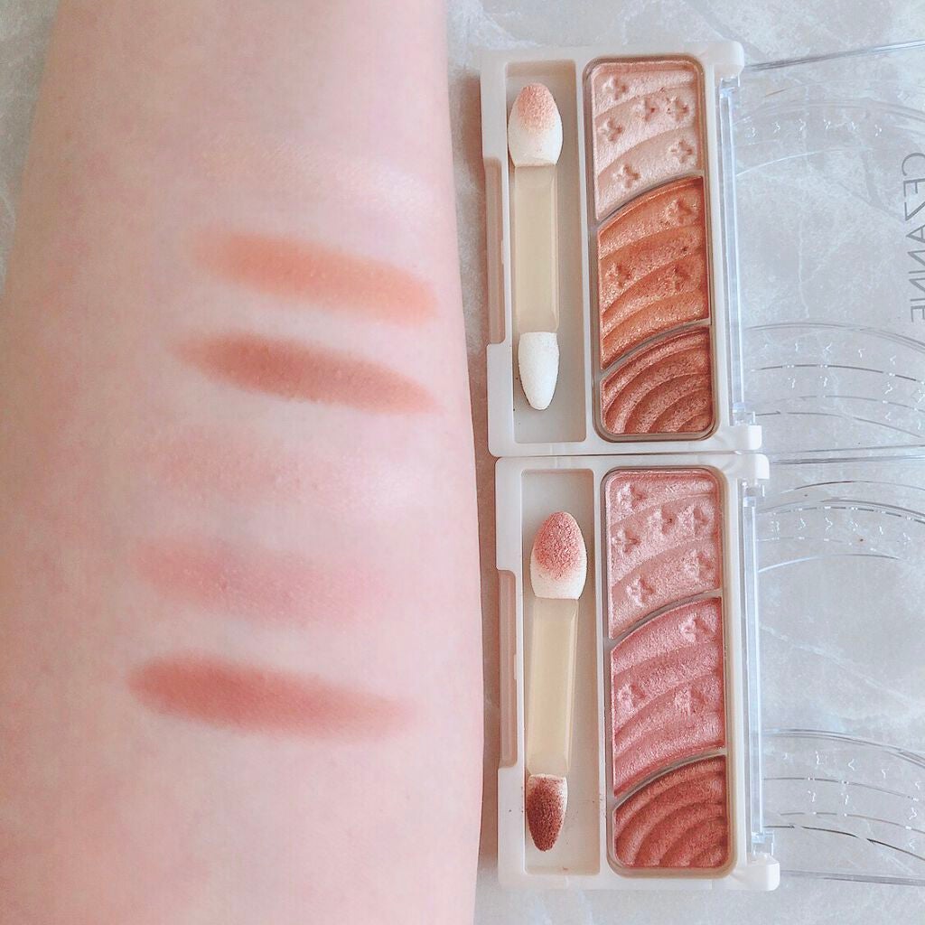 トーンアップアイシャドウ/CEZANNE/アイシャドウパレットを使ったクチコミ(2枚目)