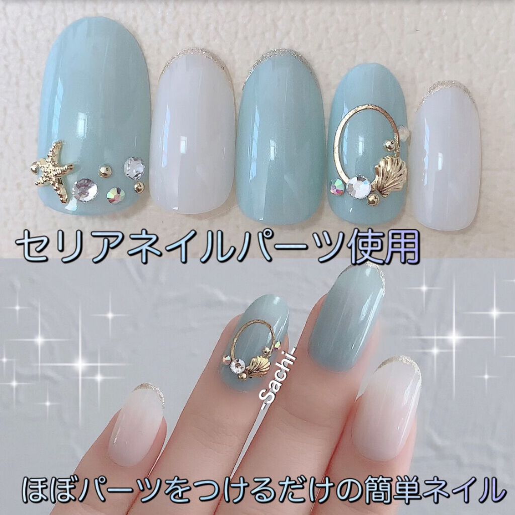 #セルフネイル,#海ネイル,#夏ネイル,#簡単ネイル,#Summerネイルのネイルデザイン