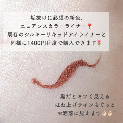シルキーリキッドアイライナーWP/D-UP/リキッドアイライナーを使ったクチコミ(2枚目)