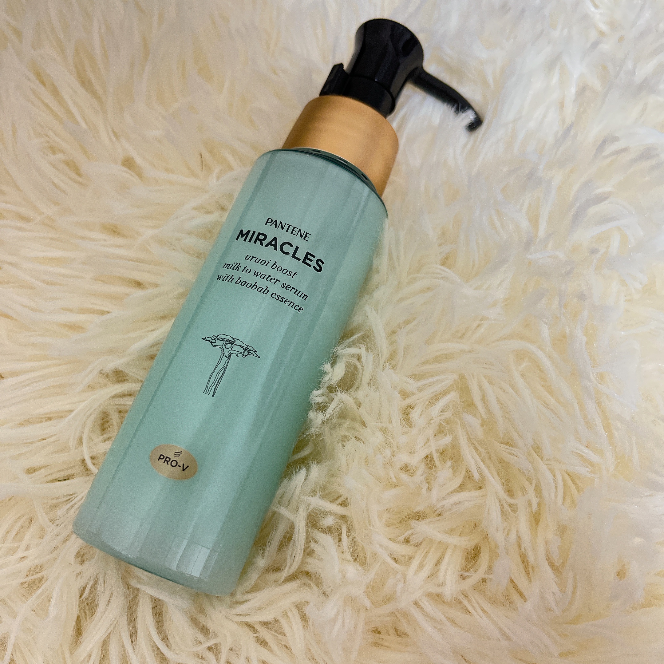 ミラクルズ うるおいブーストミルクウォーターセラム/パンテーン/アウトバストリートメントを使ったクチコミ（1枚目）