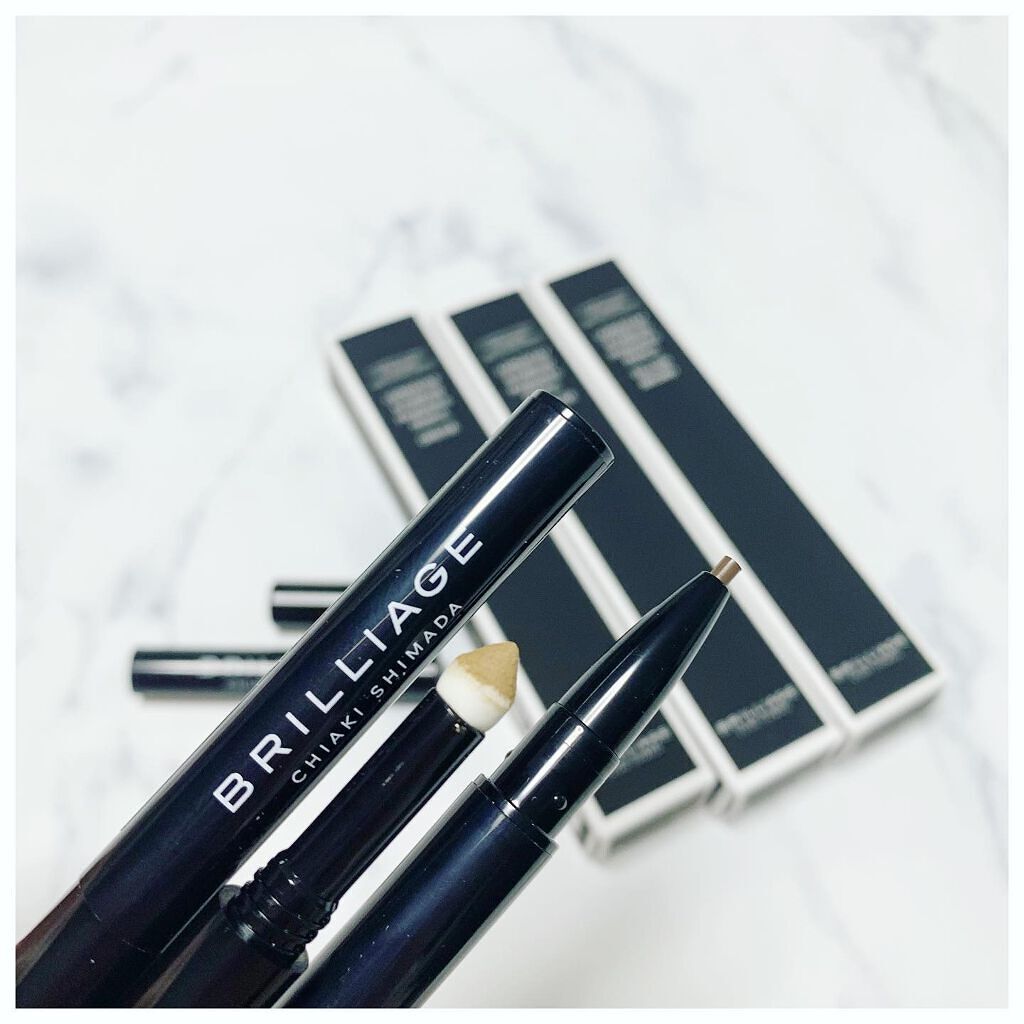 ロングステイ アイブロウパウダー&ペンシル/ブリリアージュ/アイブロウペンシルを使ったクチコミ(2枚目)