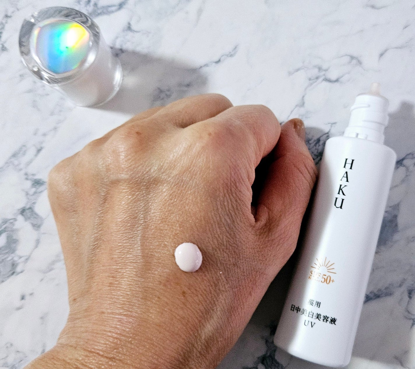 薬用 日中美白美容液UV/HAKU/日焼け止めローションを使ったクチコミ(3枚目)