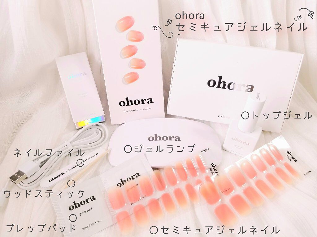 セミキュアジェルネイル（ハンド） ND-290 N Rose (good vibe collection)/ohora/ネイルシールを使ったクチコミ（2枚目）