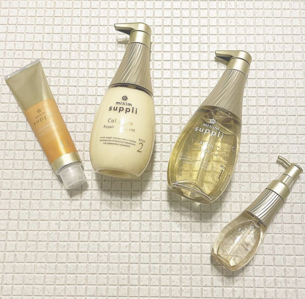 ビタミン リペアシャンプー／コラーゲン リペアヘアトリートメント/mixim suppli/市販シャンプーを使ったクチコミ（1枚目）