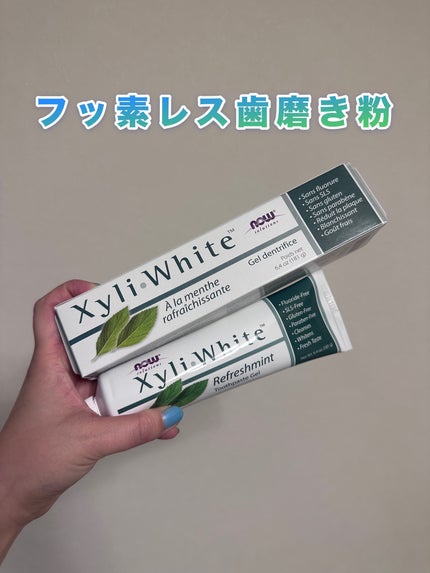 XyliWhite Toothpaste Gel Refreshmint/Now Foods/歯磨き粉を使ったクチコミ(1枚目)