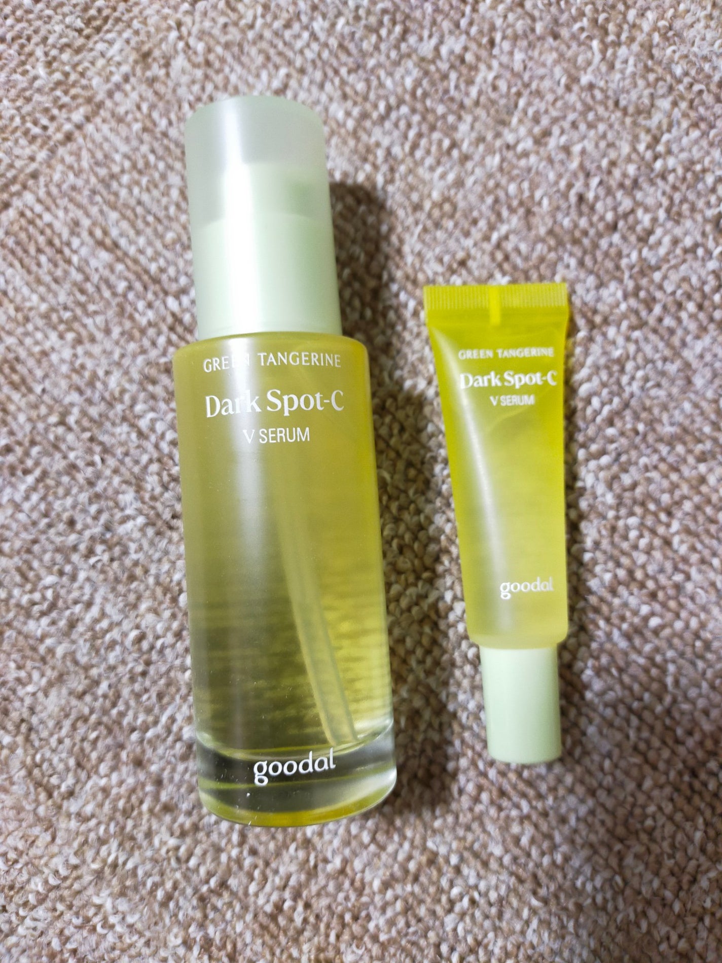 グリーンタンジェリン ビタC ダークスポットケアセラム/goodal/美容液を使ったクチコミ(2枚目)