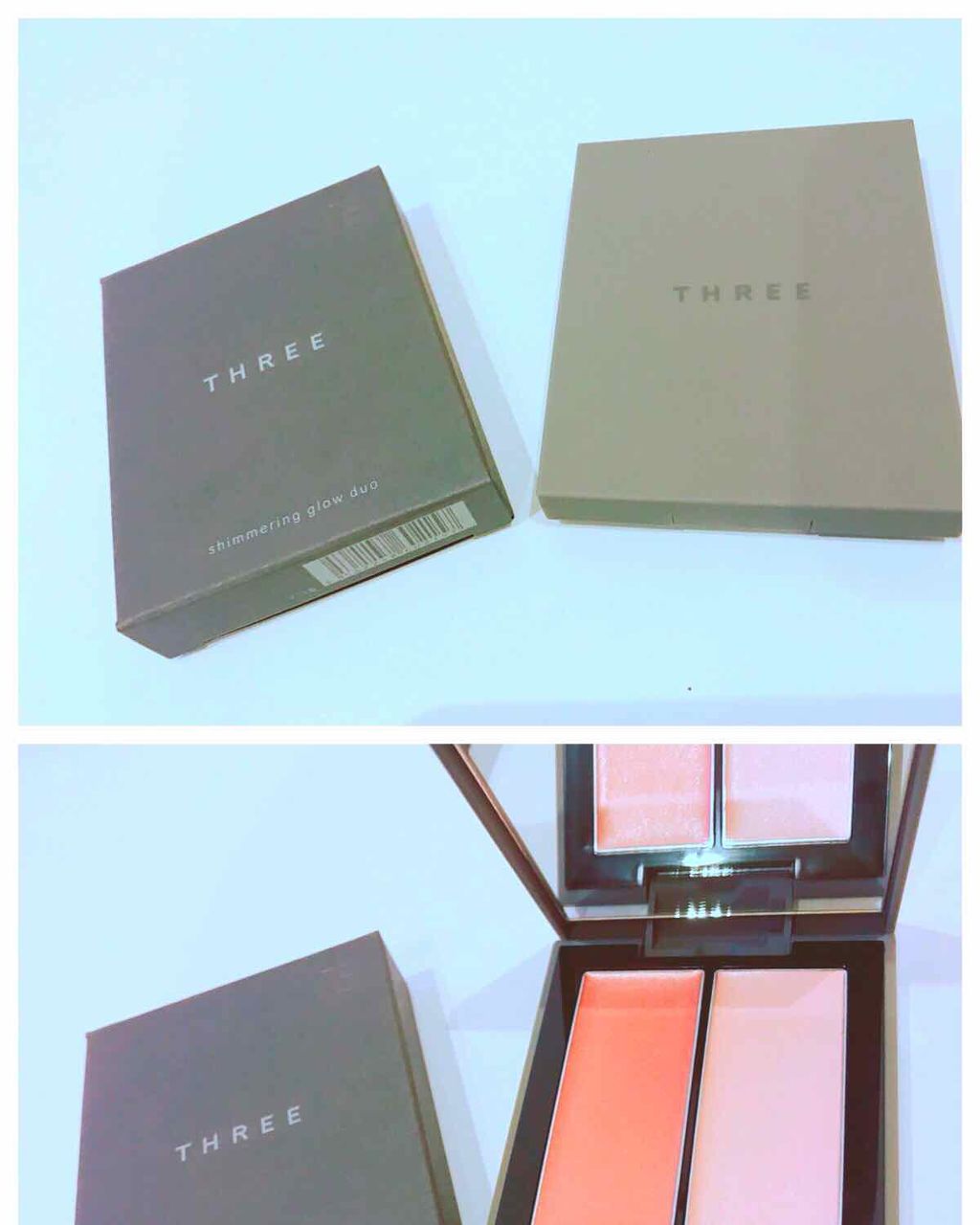 THREE シマリング グロー デュオ/THREE/クリームハイライトを使ったクチコミ（1枚目）