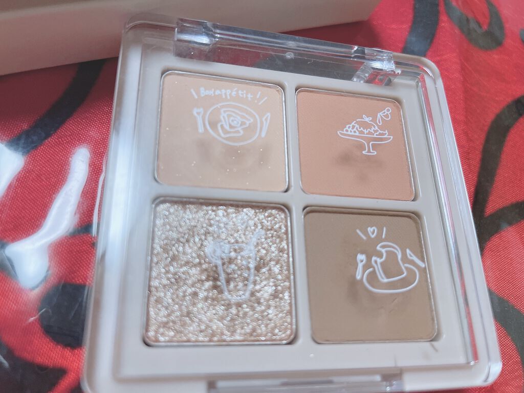 Peach Blush Toast cafe eye palette/NOTONE/アイシャドウパレットを使ったクチコミ（2枚目）