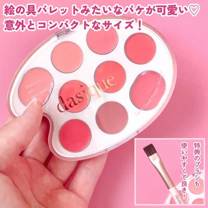 ムードペインティングリップアンドチークパレット/dasique/マルチパレットを使ったクチコミ(3枚目)