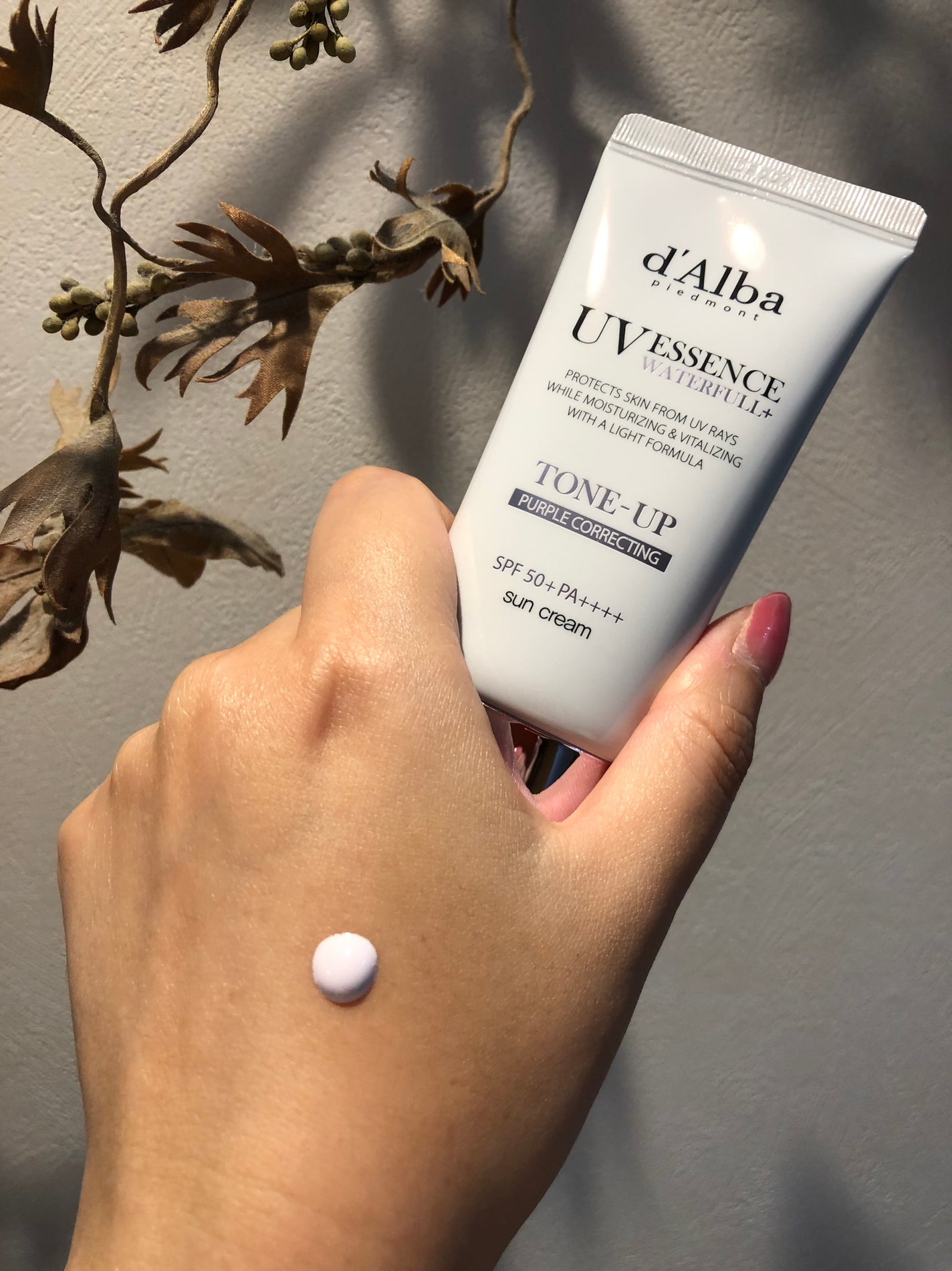 ダルバ ウォータフル トーンアップ サンクリーム(パープル)/ダルバ/日焼け止めクリームを使ったクチコミ(3枚目)