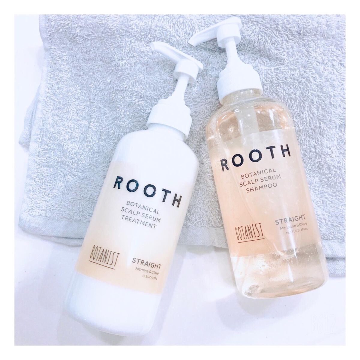 ルース ボタニカルスカルプセラム シャンプー・トリートメント（ストレート）/BOTANIST/市販シャンプーを使ったクチコミ（1枚目）